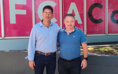 Gestión | Reunión entre el Rector de la UNdeC y el Decano de la Facultad de Ciencias Agropecuarias de la UNC