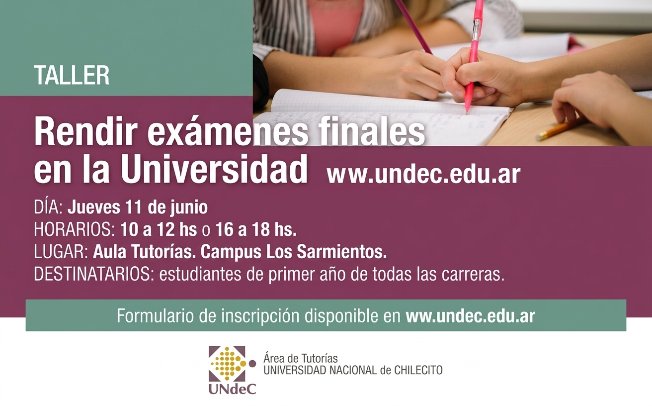 portada web rendir examenes finales en la universidad tutorias 11 6 2026