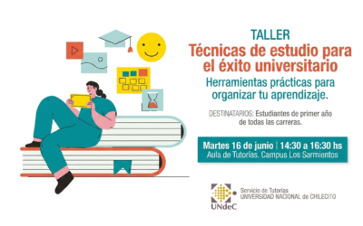 El Servicio de Tutorías brindará un taller de técnicas de estudio para fortalecer el éxito universitario