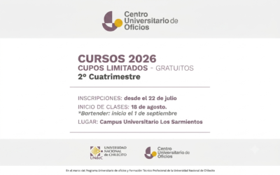 Centro Universitario de Oficios: la UNdeC abre las inscripciones para los cursos gratuitos del segundo cuatrimestre  