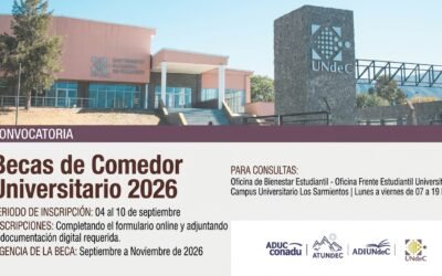 CONVOCATORIA| Se abren las inscripciones a Becas de Comedor Universitario 2026