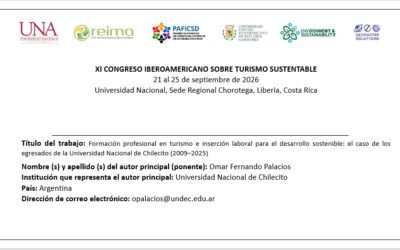 Académicas l La UNdeC presente en el XI Congreso Iberoamericano de Turismo Sustentable
